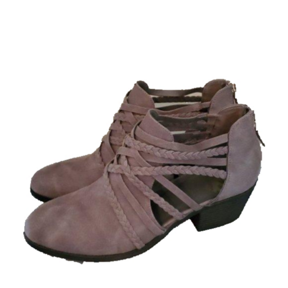 Fergalicious Braided Ankle Booties Size 8.5 New - Picture 3 of 9